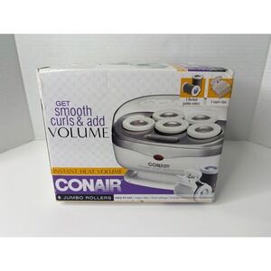 Conair Instant Heat Volume Hairsetter 5 Jumbo Rollers TS7NRW Dual Voltage White